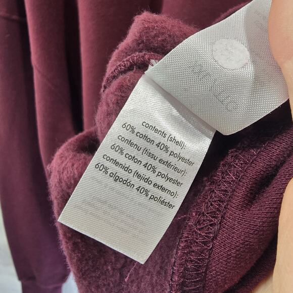 We Wore What Sweatshirt Womens XXL 2X Maroon Red Cotton Crew Neck Weworewhat - Picture 10 of 12